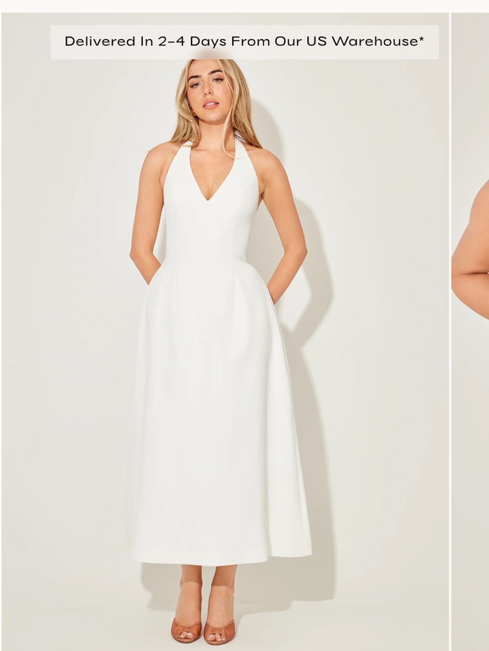 Volume Midi Dress